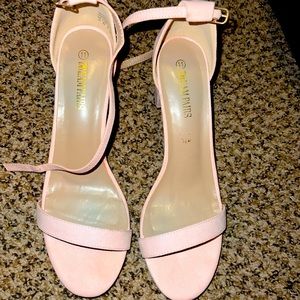 Light Pink Block Heel
